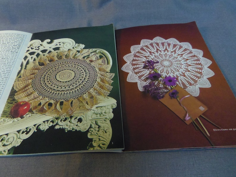 Coats /& Clark Book No Thread Crochet Patterns 317 and 267 1978 and 1985 Crochet and Tat Fanciworks and Laces to knit