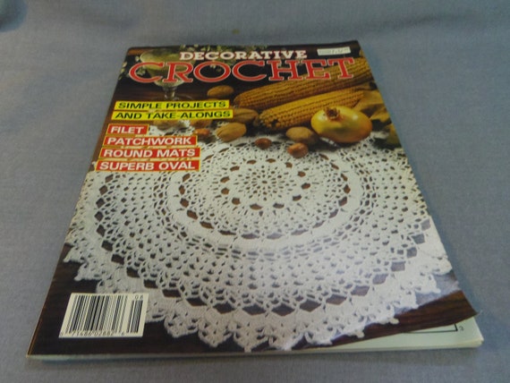 Decorative Crochet Magazine No 8 Mar 1989 Thread Crochet Etsy