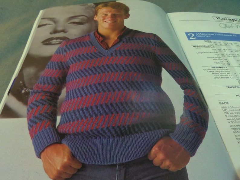 Adult Sweaters Knitting Patterns Shepherd New Zealand Glen Etsy