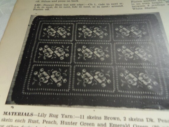 Lily #800 1940s 10 Projects Crocheted Bedspreads Vintage Book Download PDF 0150