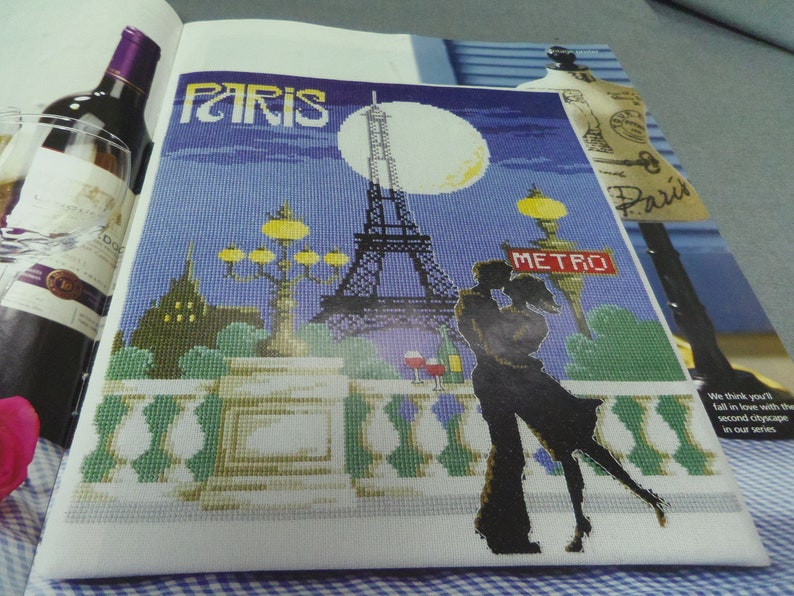 Cross Stitch Gold Magazine Paris by Moonlight Counted Cross Stitch Butterfly Cards Joan Elliott Oct 2013 Flowers