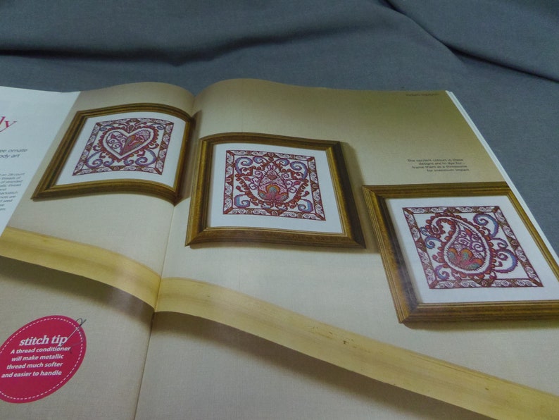Cross Stitch Gold Magazine Paris by Moonlight Counted Cross Stitch Butterfly Cards Joan Elliott Oct 2013 Flowers
