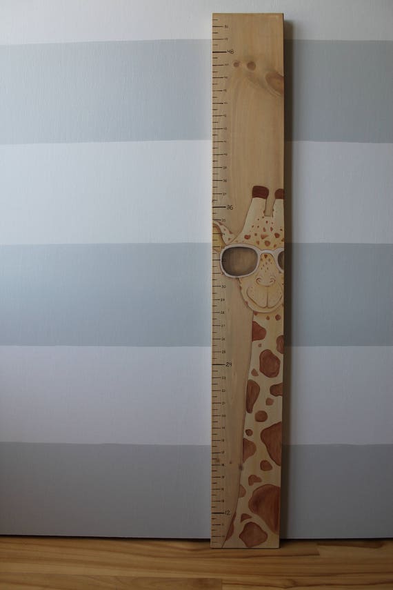 Wooden Giraffe Growth Chart