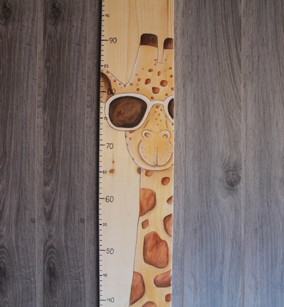 Wooden Giraffe Growth Chart