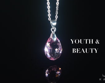 Youthful Hebe Kami Crystal™ (Pendant) by Atlantean King™ ~ Greek Goddess of Youth, Youthful Innate DNA, Inner Child, Restore Vitality,