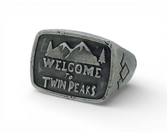 Twin Peaks Ring - Bronze - Jewelry - David Lynch Tribute TV Series