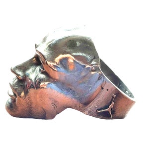 RING Michael Jordan Sculpted Face Sterling Silver 925 - US 9 size Ready to ship