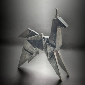 JUWEL Einhorn Origami Blade Runner Silber 925 – Ornament – Figur Schmuckstück – Hergestellt in Italien – Limitierte versandfertige Stücke