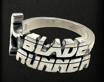 RING Blade Runner Movie 1982 - Silver 925 - Made in Italy - Made to order