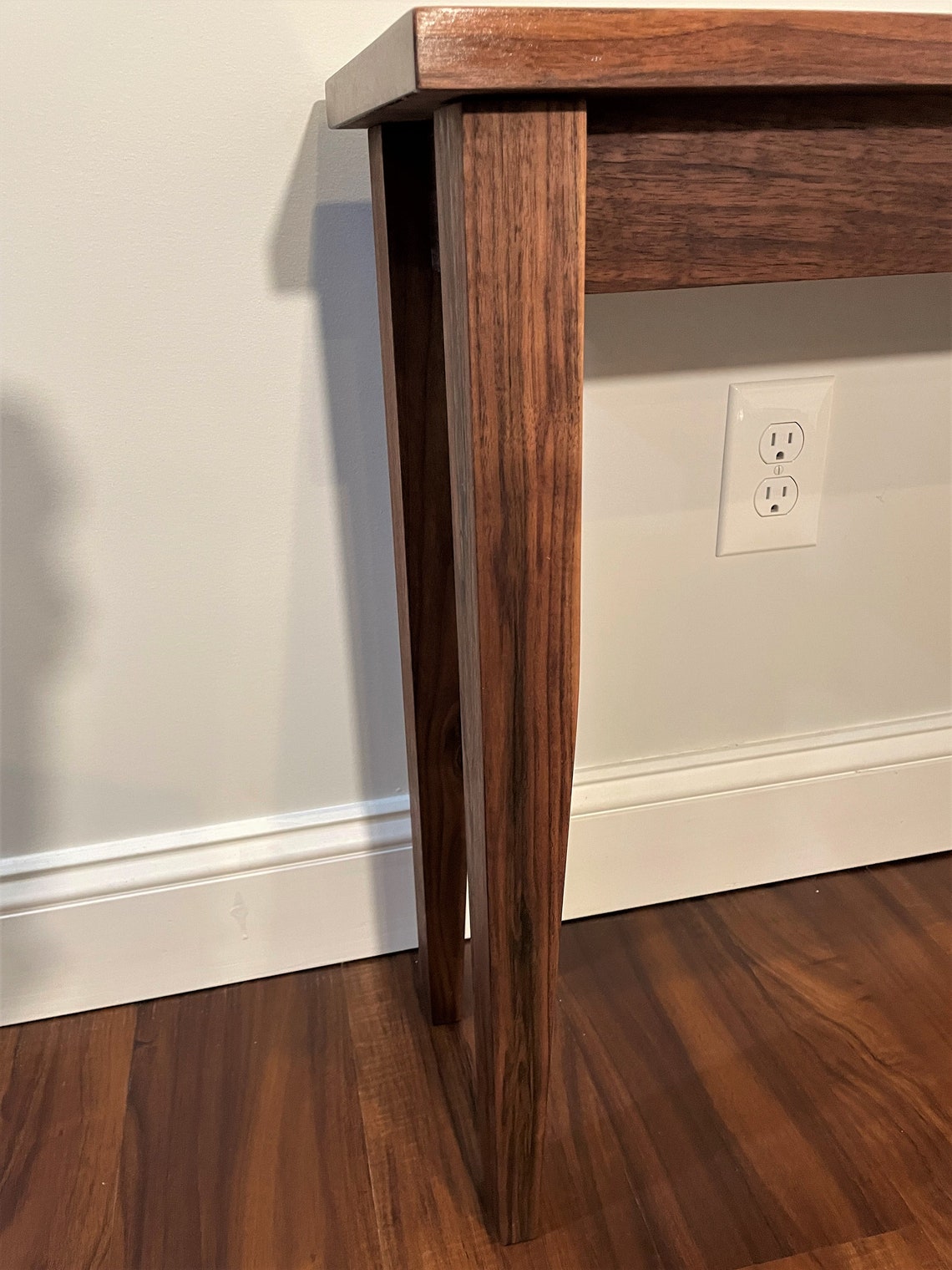 Solid Black Walnut Entry Table Console Table Sofa Table Etsy