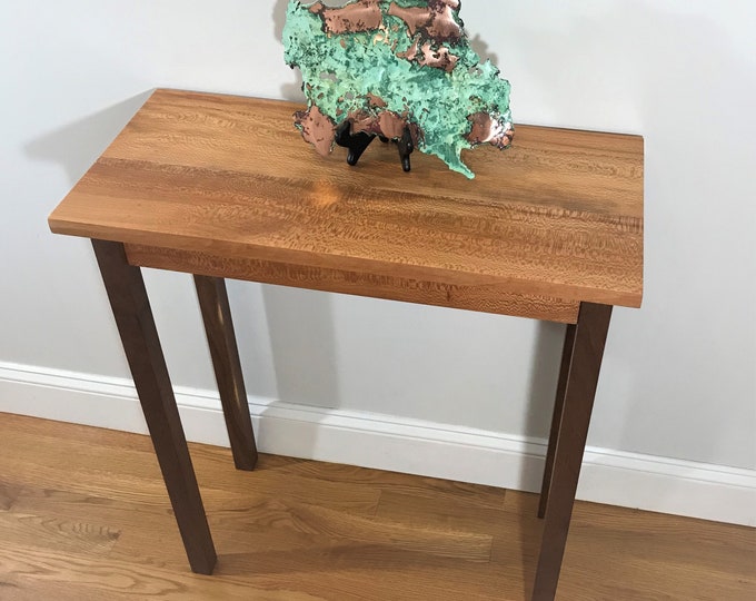Solid Sycamore and Black Walnut Entry Table Console Table Sofa Table Side Table Accent Table