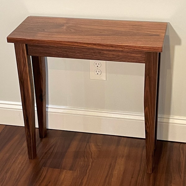 Walnut Entry Table Etsy