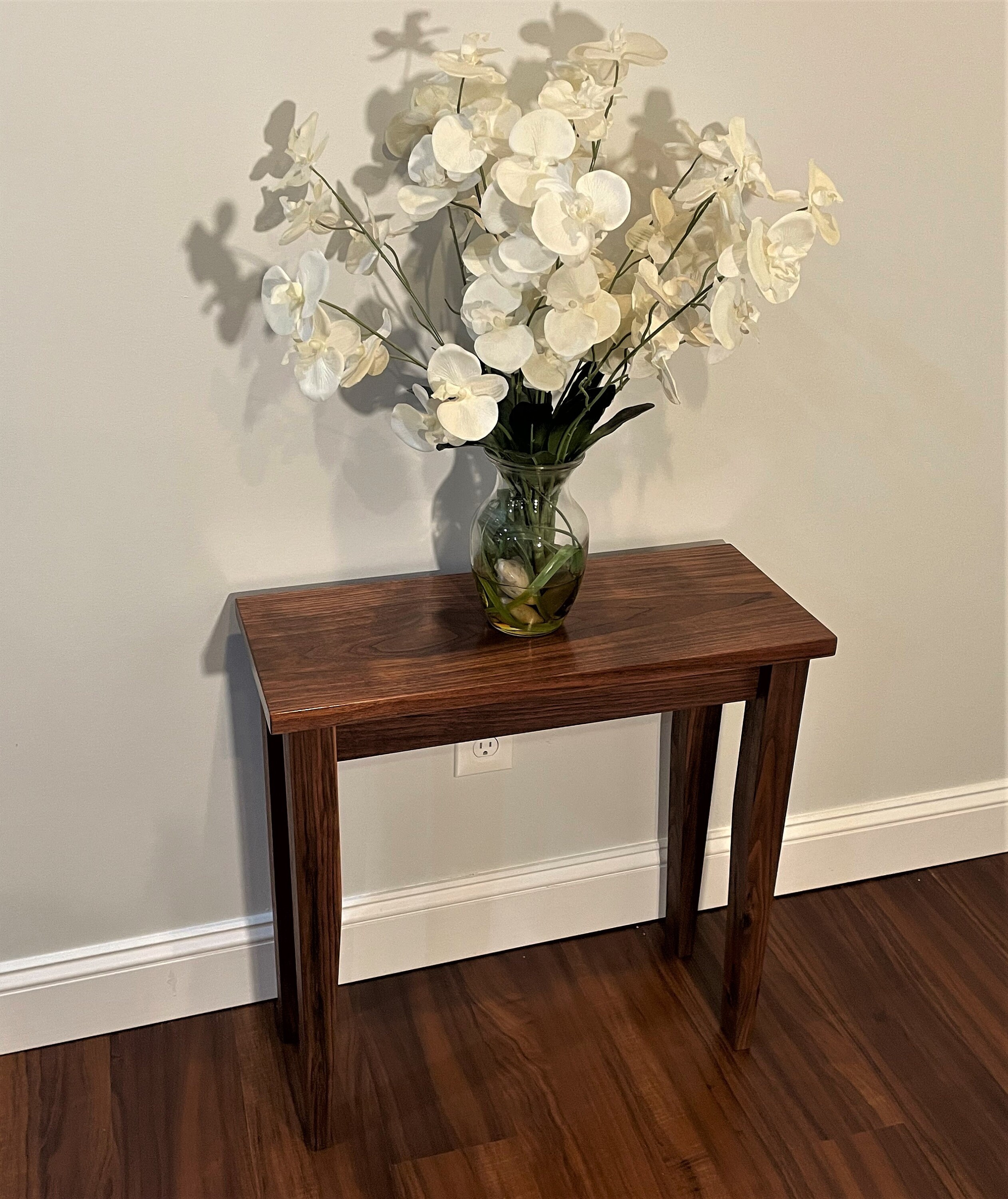 Solid Black Walnut Entry Table Console Table Sofa Table Etsy