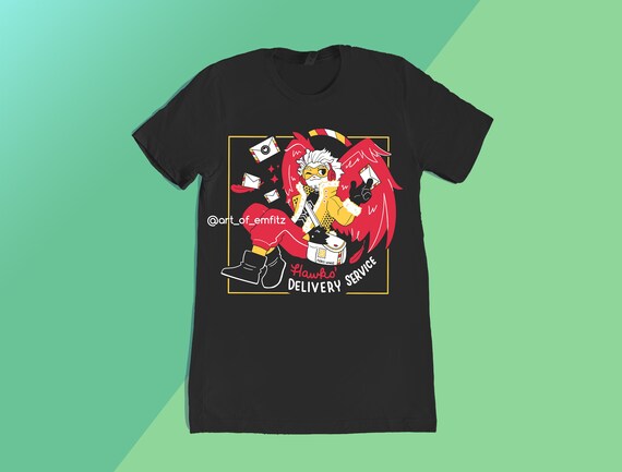 Hawks' Delivery Service Black T-shirt 