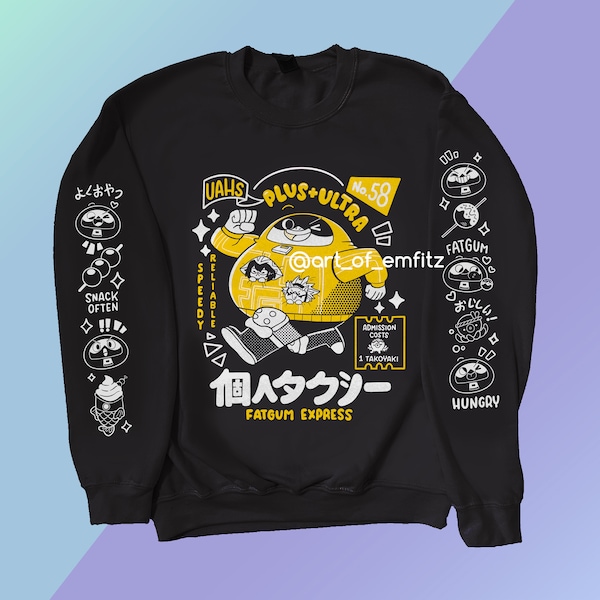 Taxi Black Crewneck Sweater