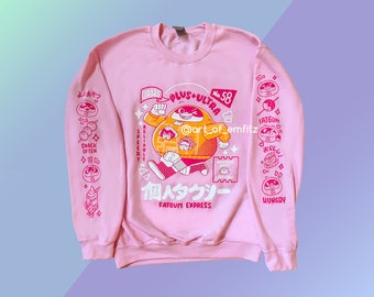 Taxi Pink Crewneck Sweater