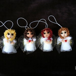 Angel miniature doll Waldorf Kawaai doll Angel Baby shower gift First Communion gift Christmas Angel gift Guardian Angel Handmade Angel doll