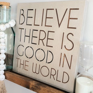 Wood Canvas Wall Art Decor- Be The Good In The World