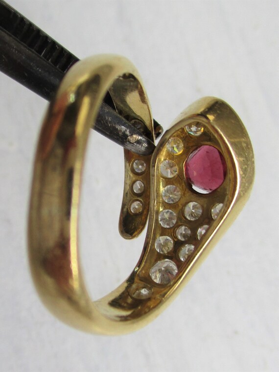 Gorgeous Snake Gold Ring 750Gold - 0.84ct Brillia… - image 6