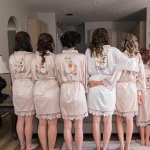 Customized Bridesmaid Robes, Bridesmaid Gifts, Bridesmaid Proposals, Bridesmaid Party Robe, Maid of Honor Robe