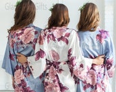 Bridesmaid Robes, Bridesmaids Gifts, Bridesmaid Satin Robes, Wedding Robes, Bridal Party Robes, Women 39 s Satin Robe, Getting Ready Silk Robes