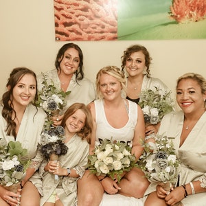 Sage Green Bridesmaids Robes, Bridesmaids Gifts, Wedding Robes, Bride Robe, Getting Ready Robes for Bridesmaids