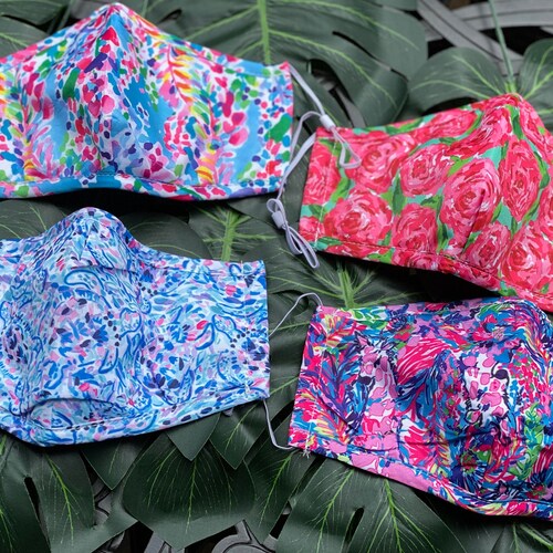 Face Mask with filter Pocket & Nose Wire, Washable Face Mask, Reusable cotton mask, Double Layer Cotton Face Mask  Fast Ship from USA