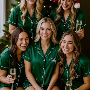 Bridesmaid Pajamas Set of 4,5,6,7,8,9,10,11,12,13,14,15, Bridesmaids Gifts, Pajama Sets, Bridal Party PJ Sets, Bridesmaid Pajama, Pyjama Set image 9
