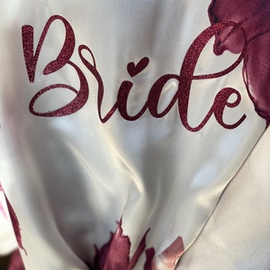 Getting Ready Robes, Bridesmaid Robes, Bridesmaids Gifts, Bridesmaid Satin Robes, Wedding Robes, Bridal Party Robes, Satin Robe, image 9