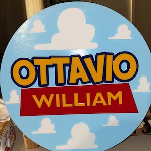 Toy Story Baby Name Sign