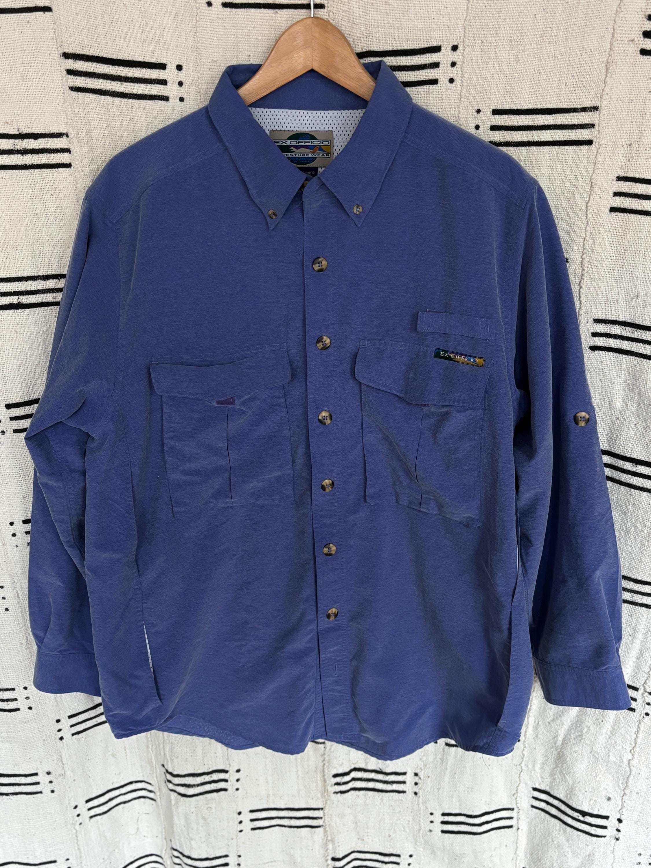 Chemise Exofficio Homme Manches Longues – Taille M, Multicolore, Très Bon état