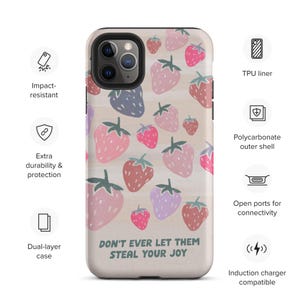 Strawberries + Don’t Ever Let Them Steal Your Joy, Brandi Carlisle Lyrics, Tough Case for iPhone®