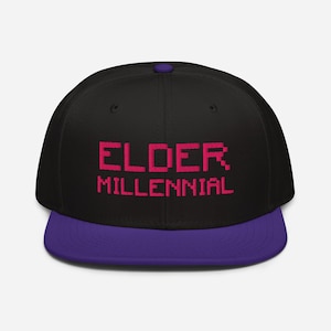 Elder Millennial, Oregon Trail Generation, Millennial Nostalgia, Sweet Spot Generation, Funny cap, Snapback Hat Snapback Hat