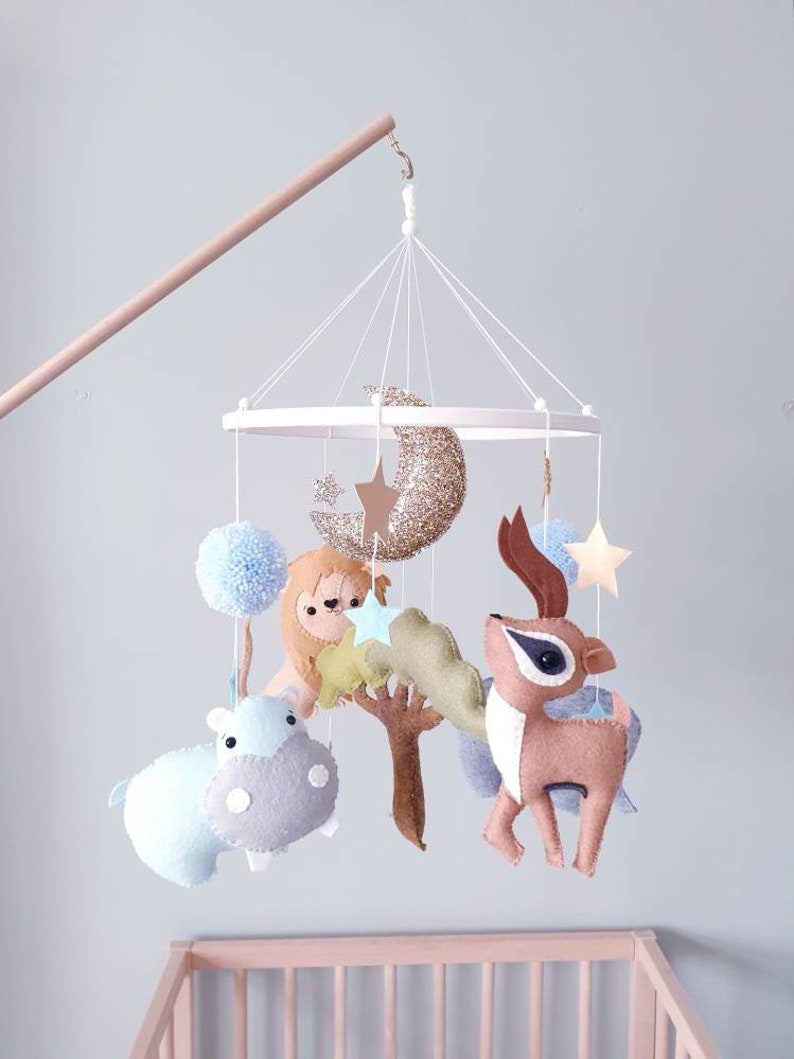 Safari Baby Mobile Safari Nursery Crib Mobile Cot Mobile Etsy