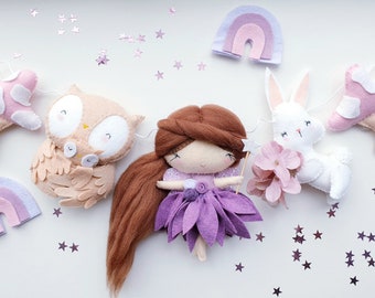 Flower Fairy Garland: Woodland Nursery Decor