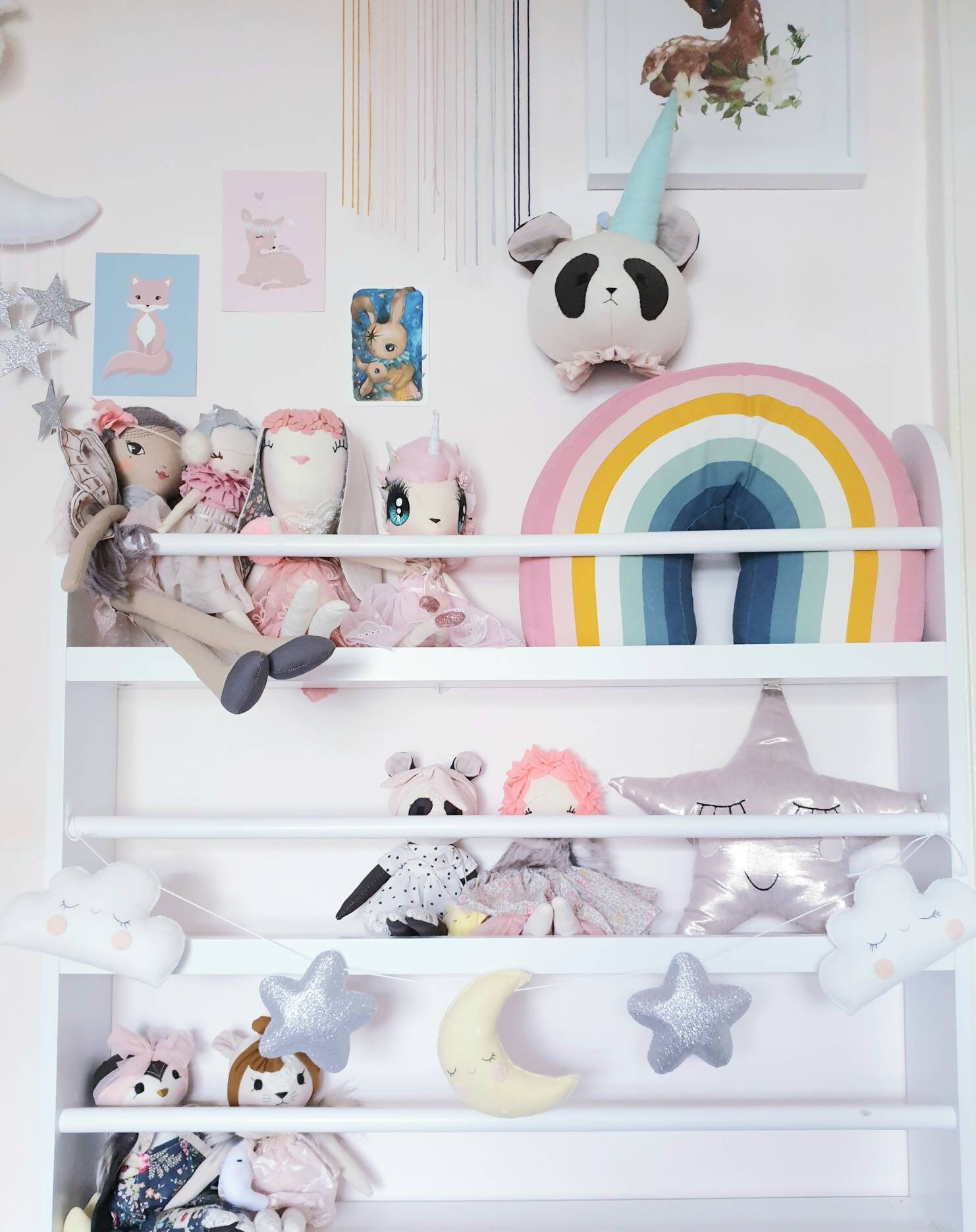 Ghirlanda Iridescente A Forma Di Stella, Luna, Cerchio, Puntini, Decorazione Per Feste, Da Appendere A Mezzaluna E Scintillante, Striscione Per Bambini, EID Mubarak, Decorazione Per Baby Shower - 2