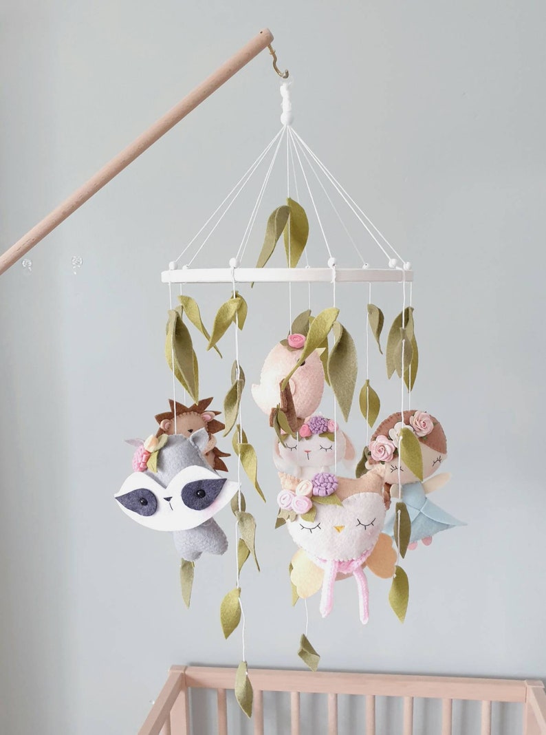 Princess in the Garden Mobile Baby Mobile Crib Mobile Cot Etsy