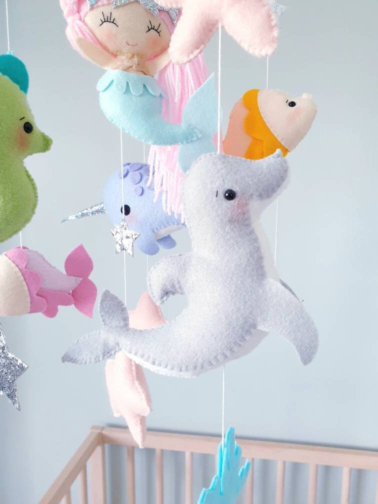 Dreaming Of Mermaids Baby Mobile cot/crib mobile Mermaid Etsy