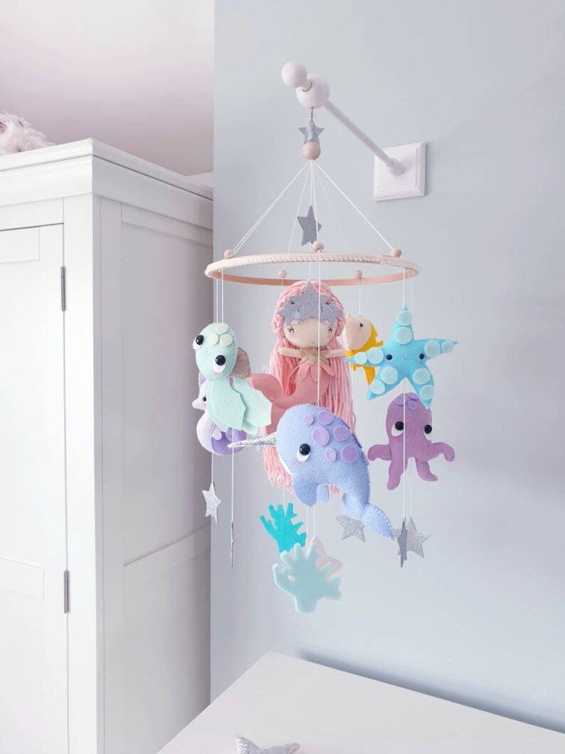 Dreaming of Mermaids Baby Mobile Crib Mobile Cot Mobile Etsy