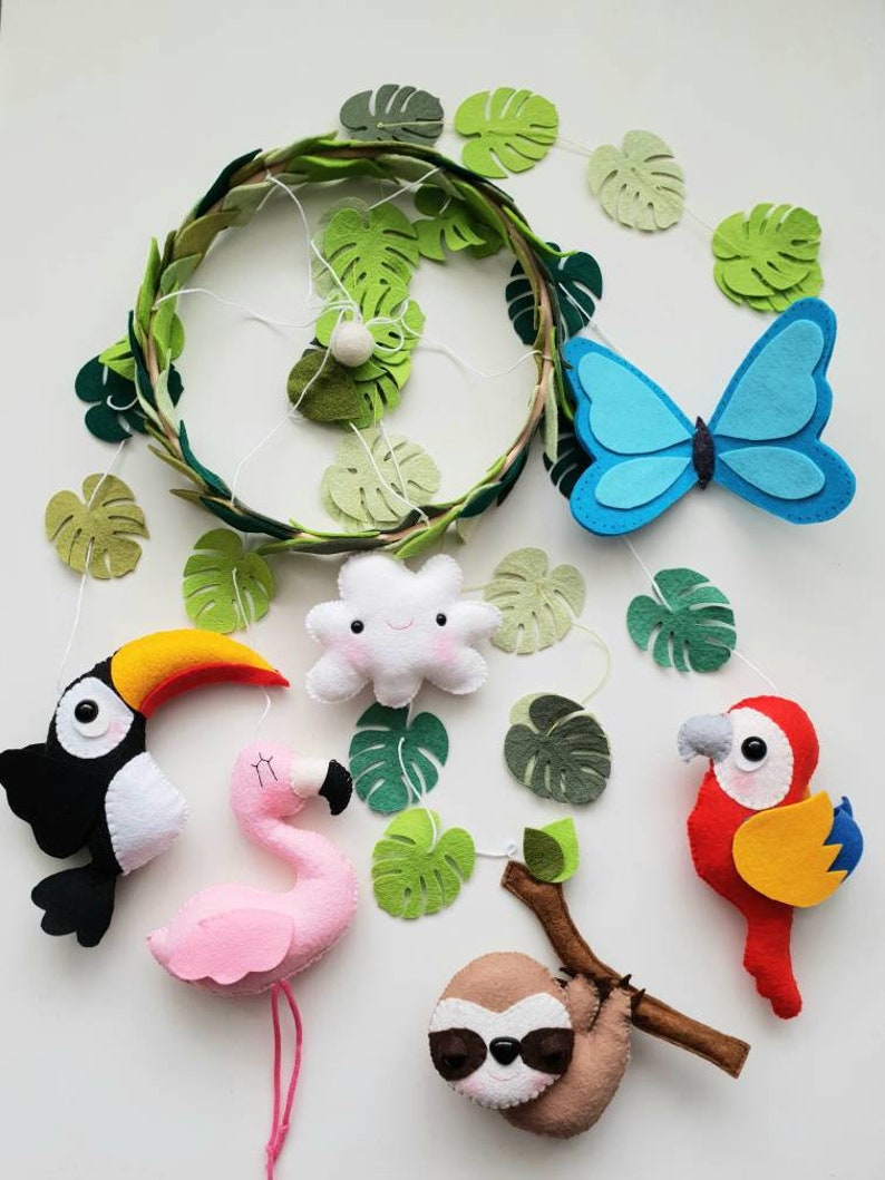 Rainforest Canopy Mobile Baby Mobile Crib Mobile Cot Etsy