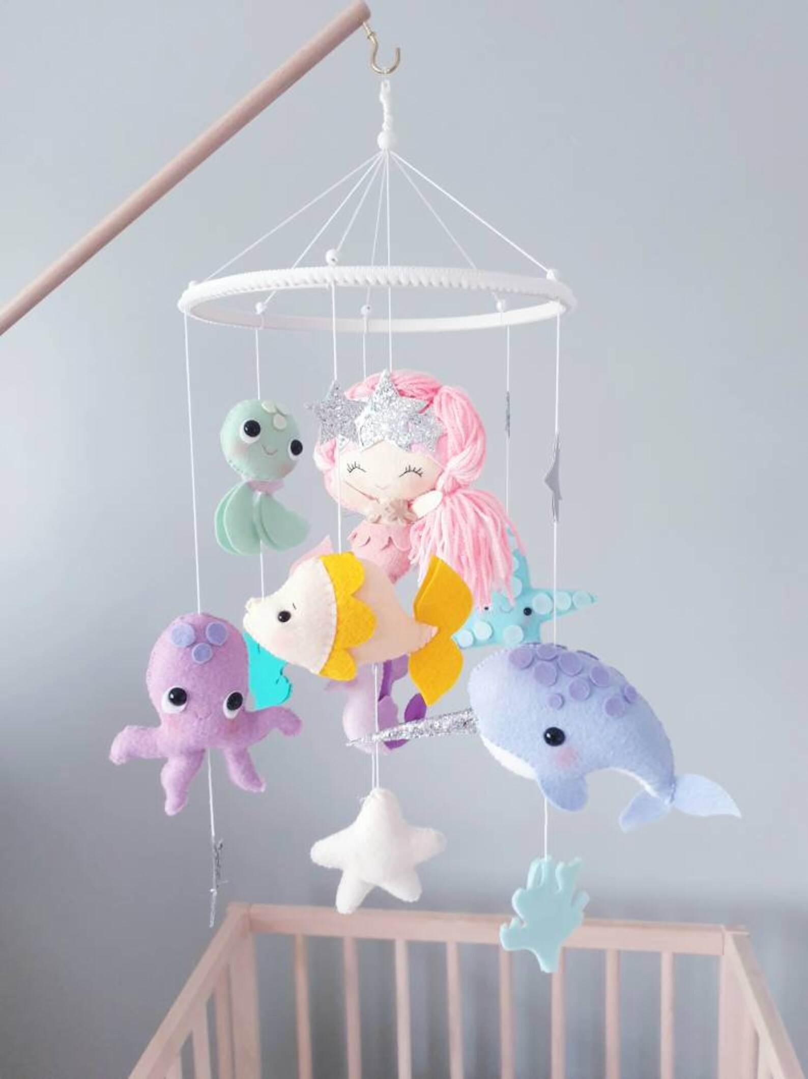 Dreaming of mermaids Baby Mobile Crib Mobile Cot Mobile Etsy