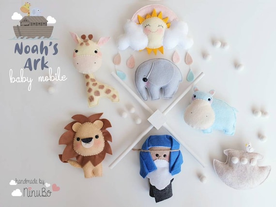 noah's ark crib mobile