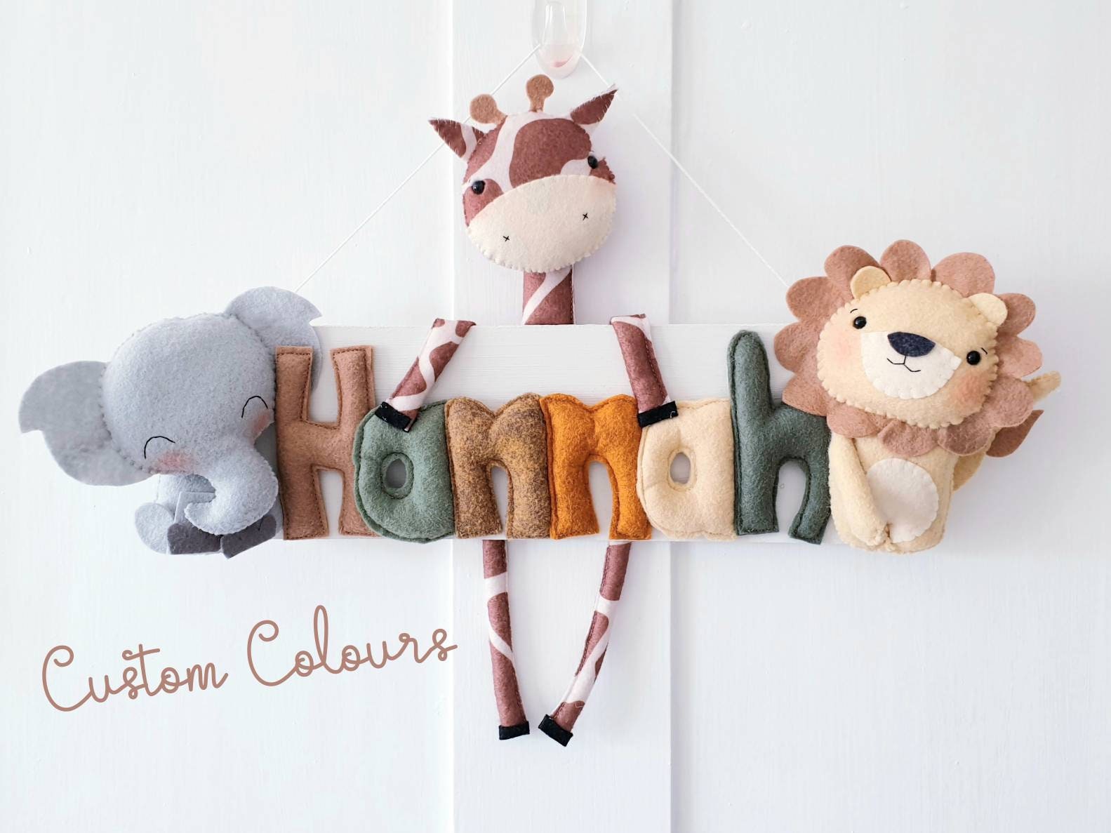 Safari Custom Name Sign Safari Nursery Jungle Nursery Etsy UK
