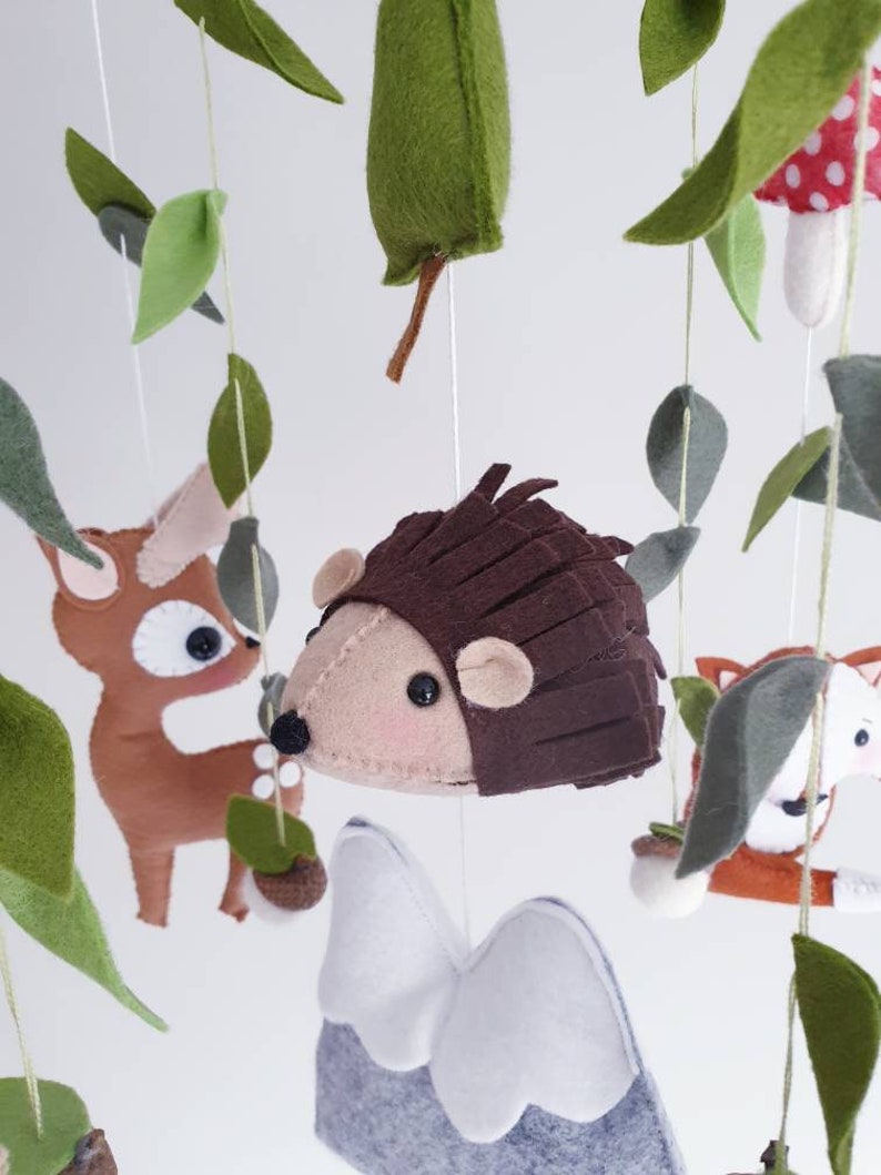 Woodland Baby Mobile Forest Mobile Cot/Crib Mobile Hanging Etsy