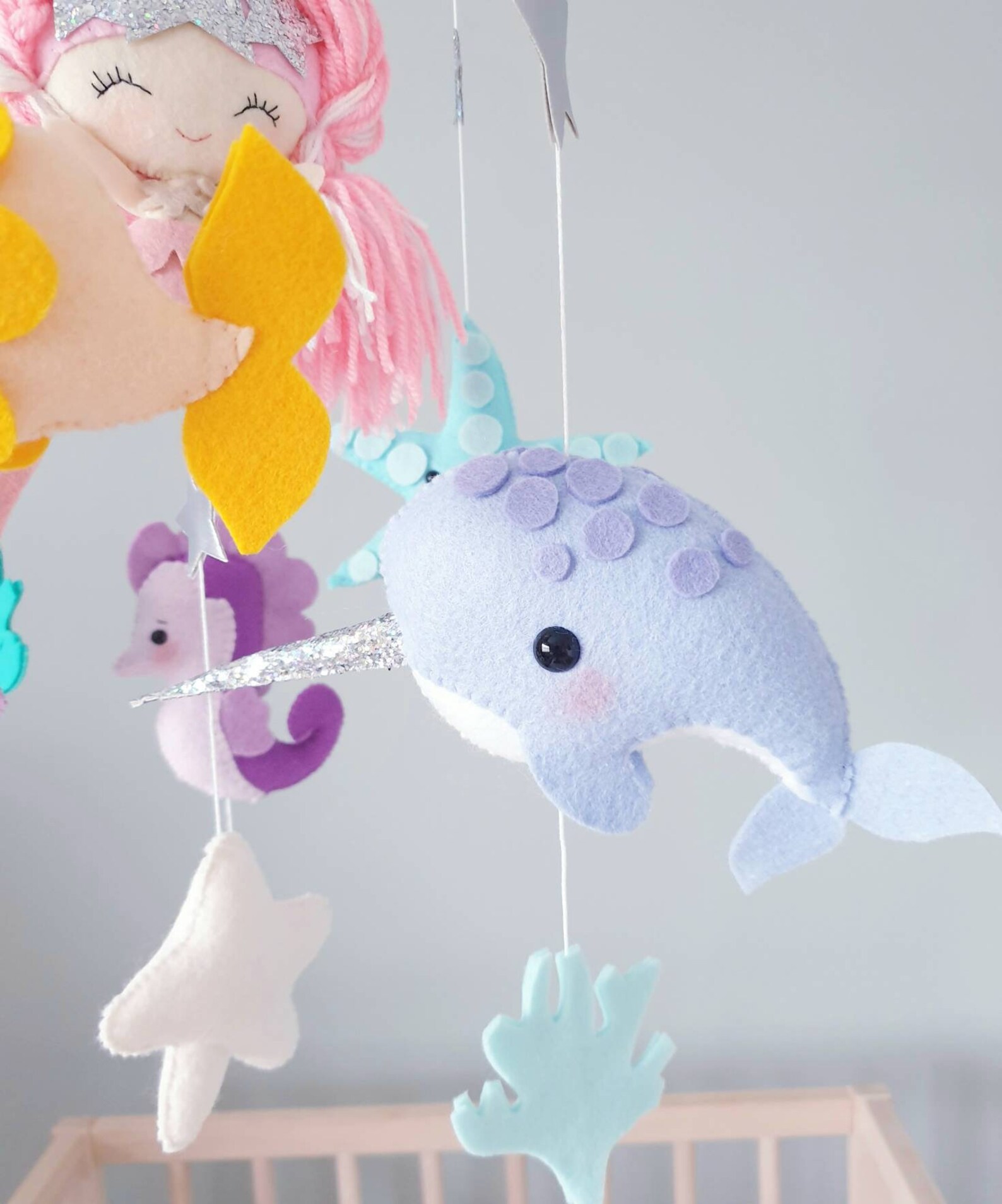 Dreaming of mermaids Baby Mobile Crib Mobile Cot Mobile Etsy
