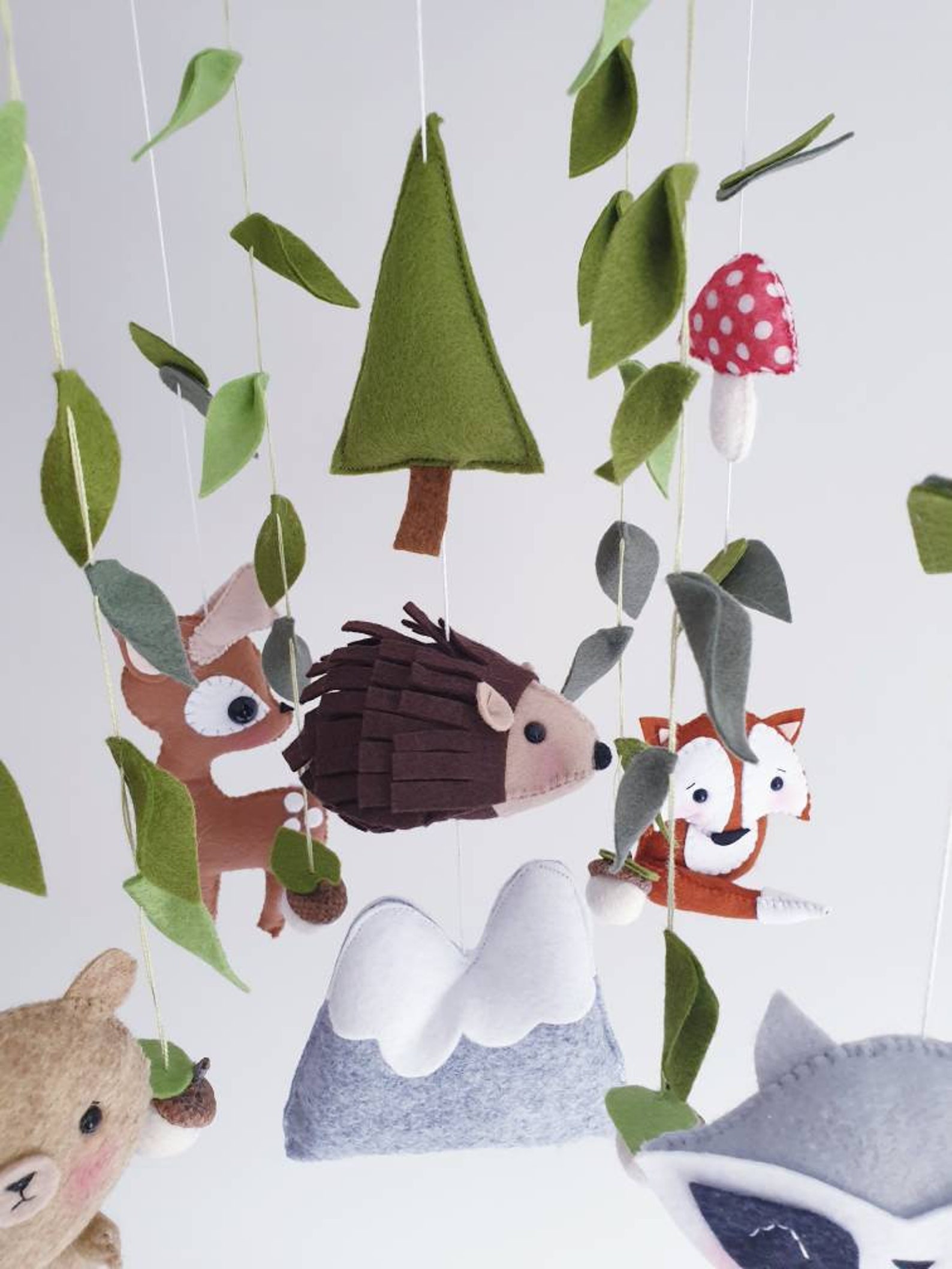 Woodland Baby Mobile Forest Mobile Cot/Crib Mobile Hanging Etsy
