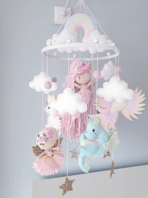 Girl Cot Mobiles Crib Mobile For Girls EERKEOD Baby Crib Mobile