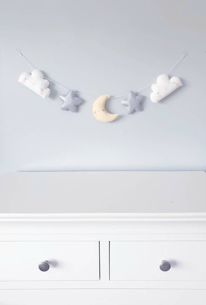 Ghirlanda Iridescente A Forma Di Stella, Luna, Cerchio, Puntini, Decorazione Per Feste, Da Appendere A Mezzaluna E Scintillante, Striscione Per Bambini, EID Mubarak, Decorazione Per Baby Shower - 5