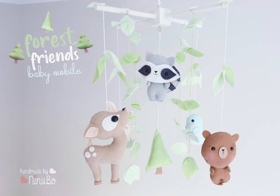 forest cot mobile