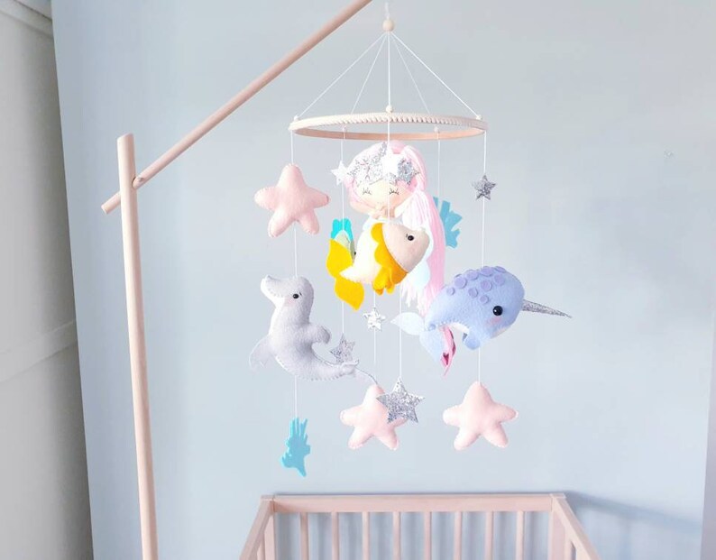 Dreaming of Mermaids Baby Mobile Cot/crib Mobile Mermaid Etsy